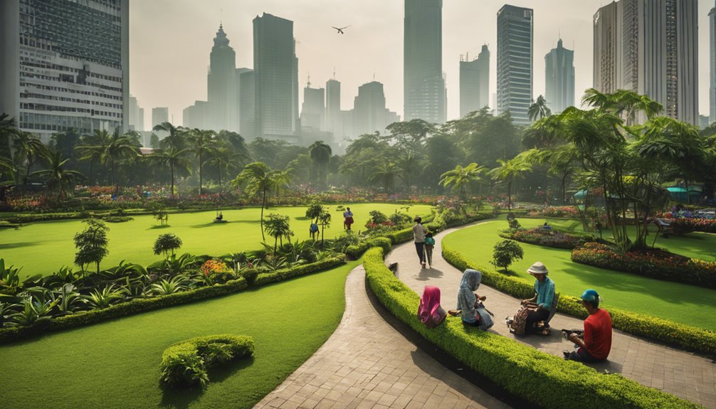 developing green open spaces