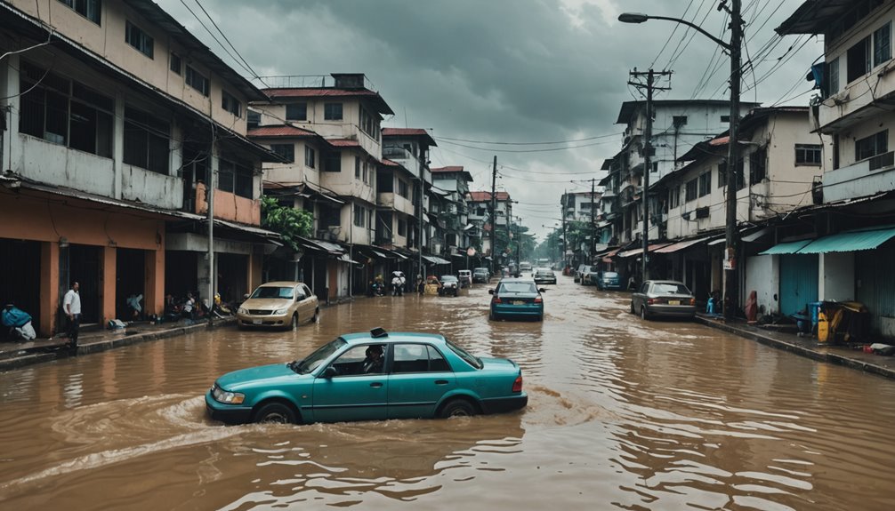 flooded jakarta heavy rain impact