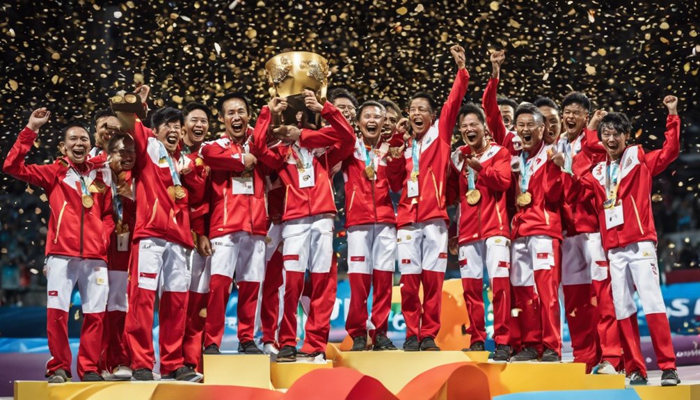 indonesia national team wins gold