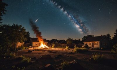 meteor strikes residential area