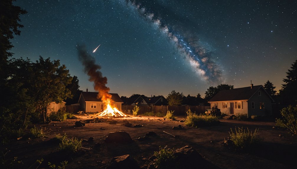 meteor strikes residential area