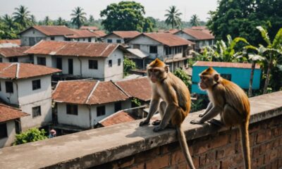 monkey invasion in bekasi