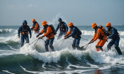 navy and fishermen teamwork