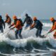 navy and fishermen teamwork