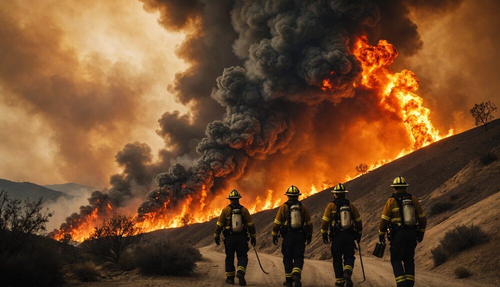 santa ana wind fires