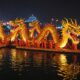 underwater lion dance performance