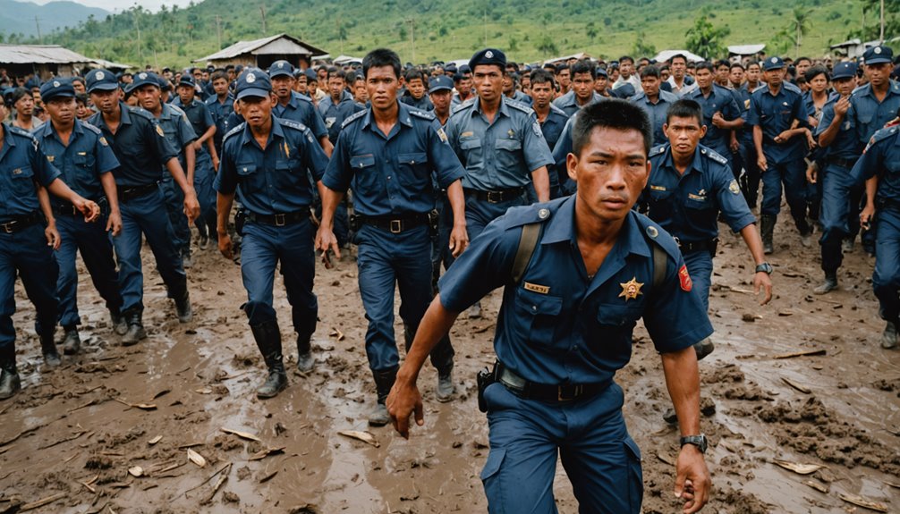 cockfighting raid in palu