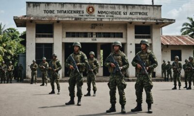police station attacked military