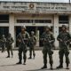 police station attacked military