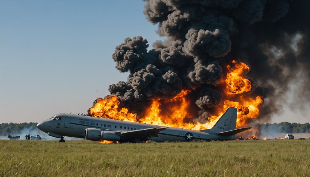 us plane crash explosion