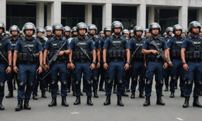 tight security during demonstrations