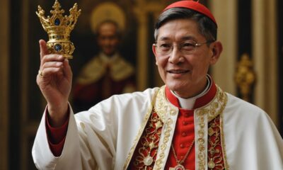 Cardinal Tagle memakai cincin kepausan