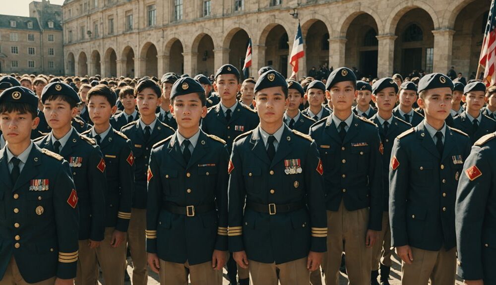 siswa pemberontak pelatihan militer
