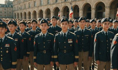 siswa pemberontak pelatihan militer