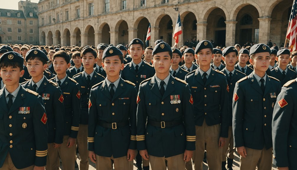 siswa pemberontak pelatihan militer